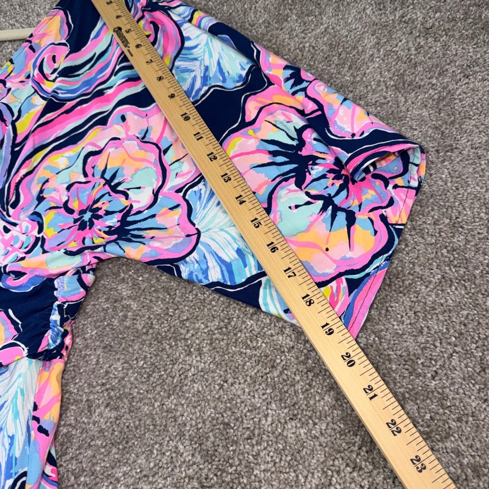 Lilly Pulitzer Nauti Navy Boho Bateau Dress Women M Resort Summer Knit Feminine - Picture 5 of 11